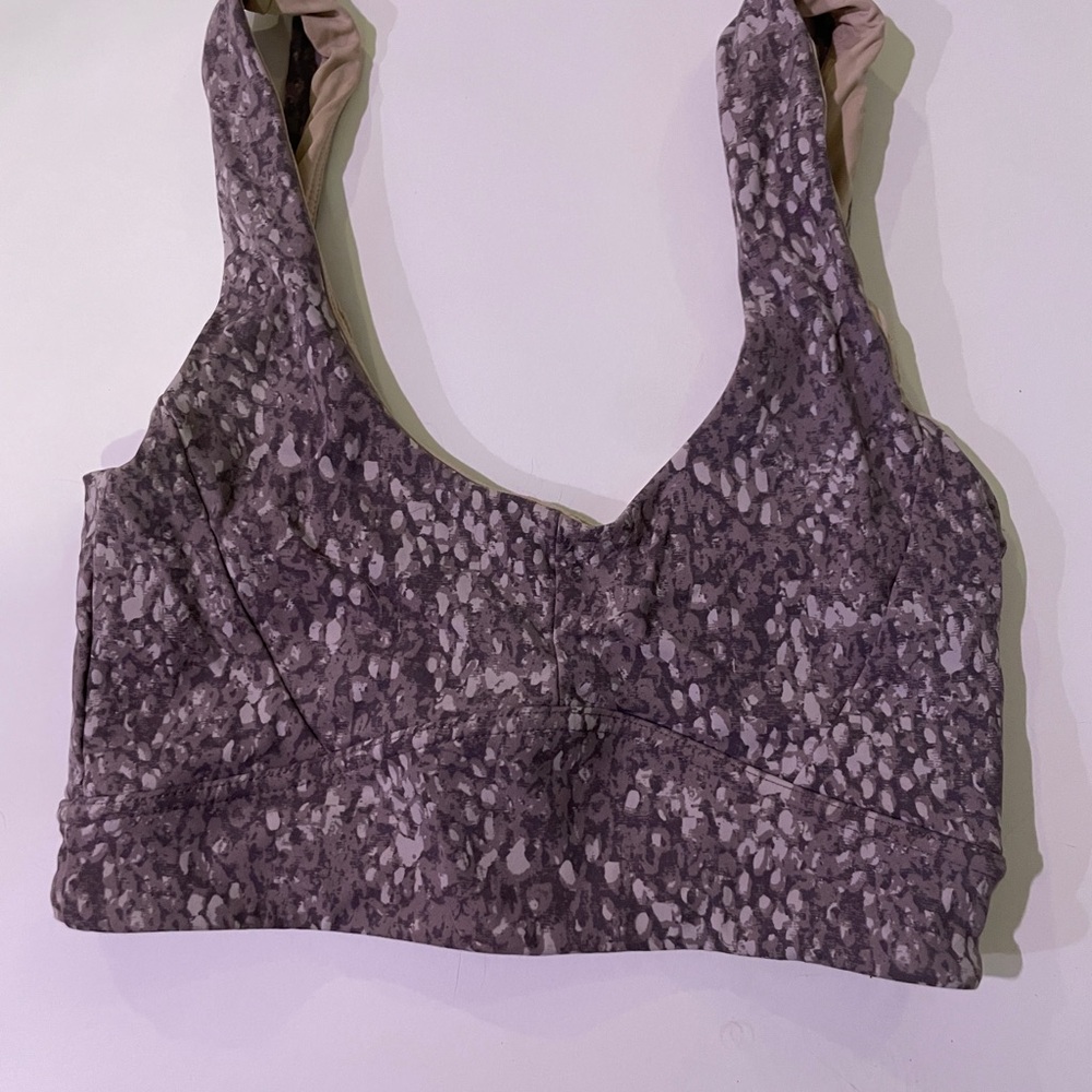 Abstract Patterned sports bra